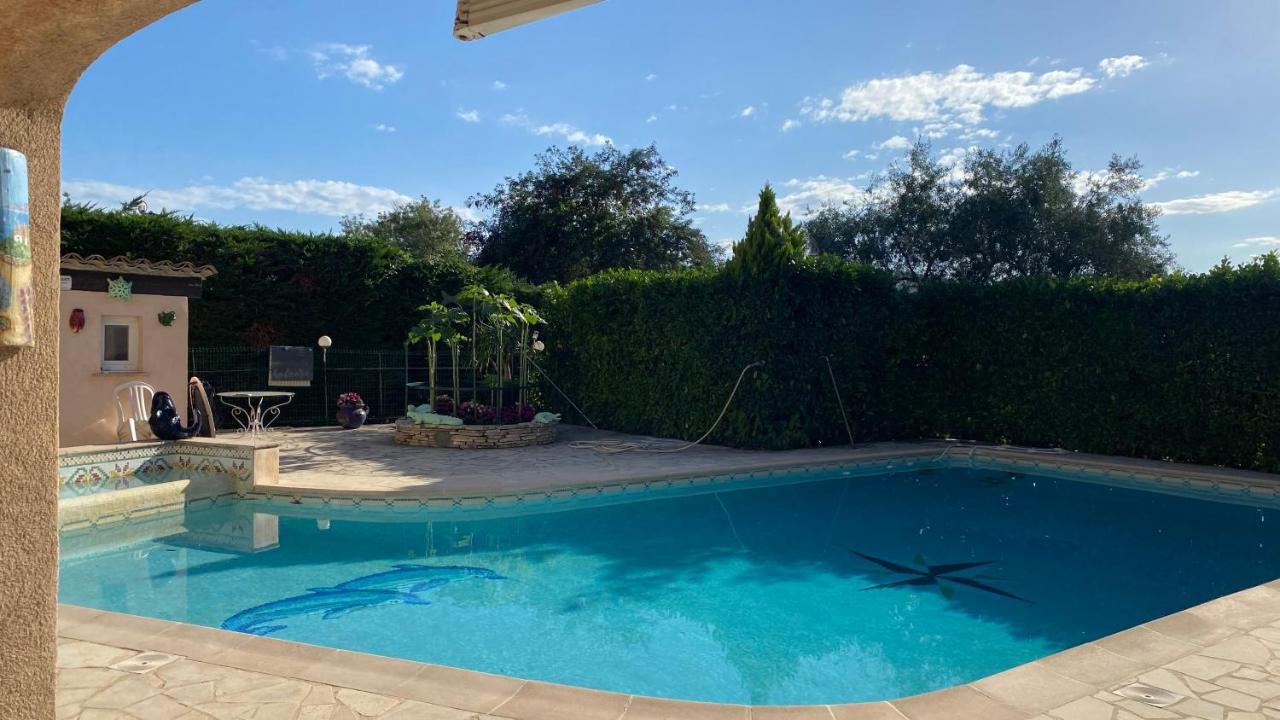 2 Pieces Rdc Villa Piscine La Roquette-sur-Siagne Exterior foto